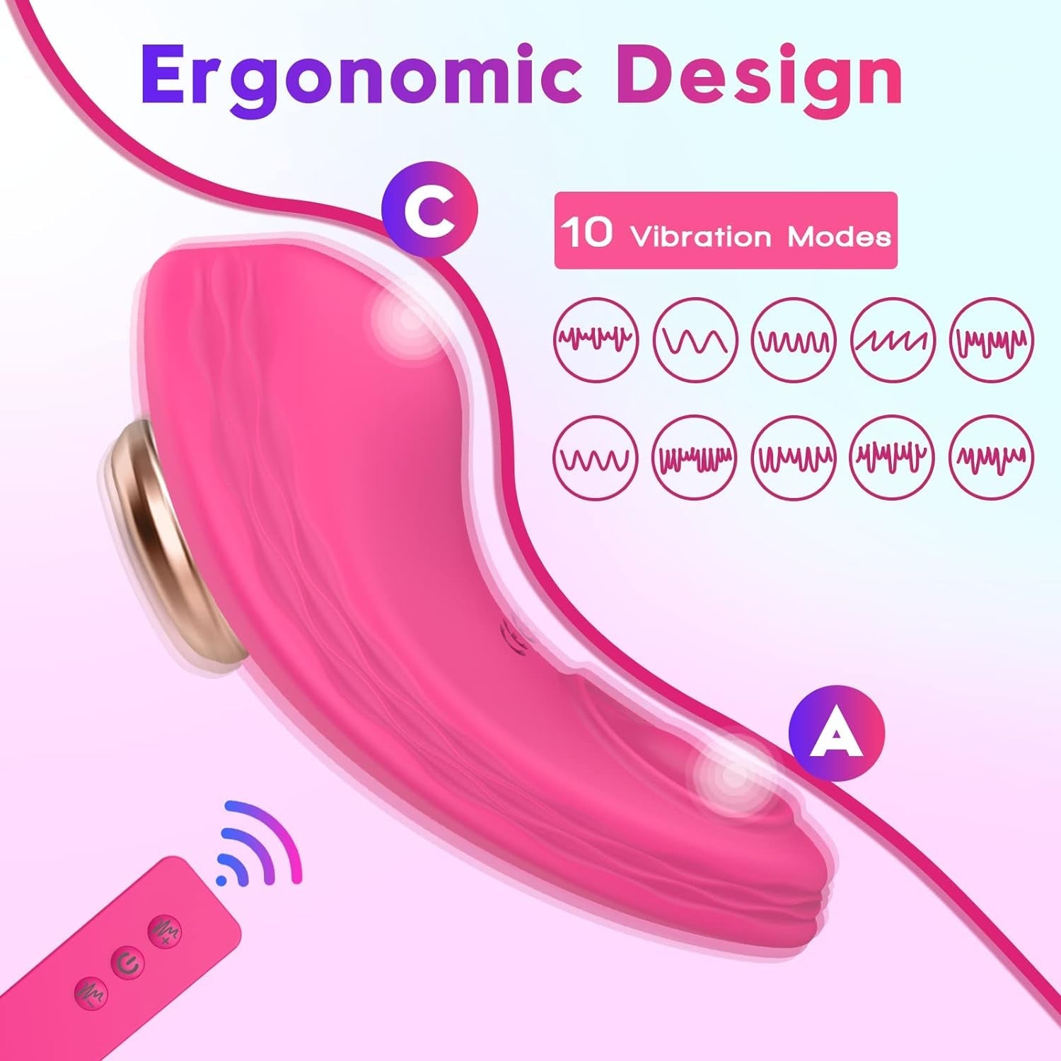 ClipSync APP Magnetic Panty Vibrator 10 Modes