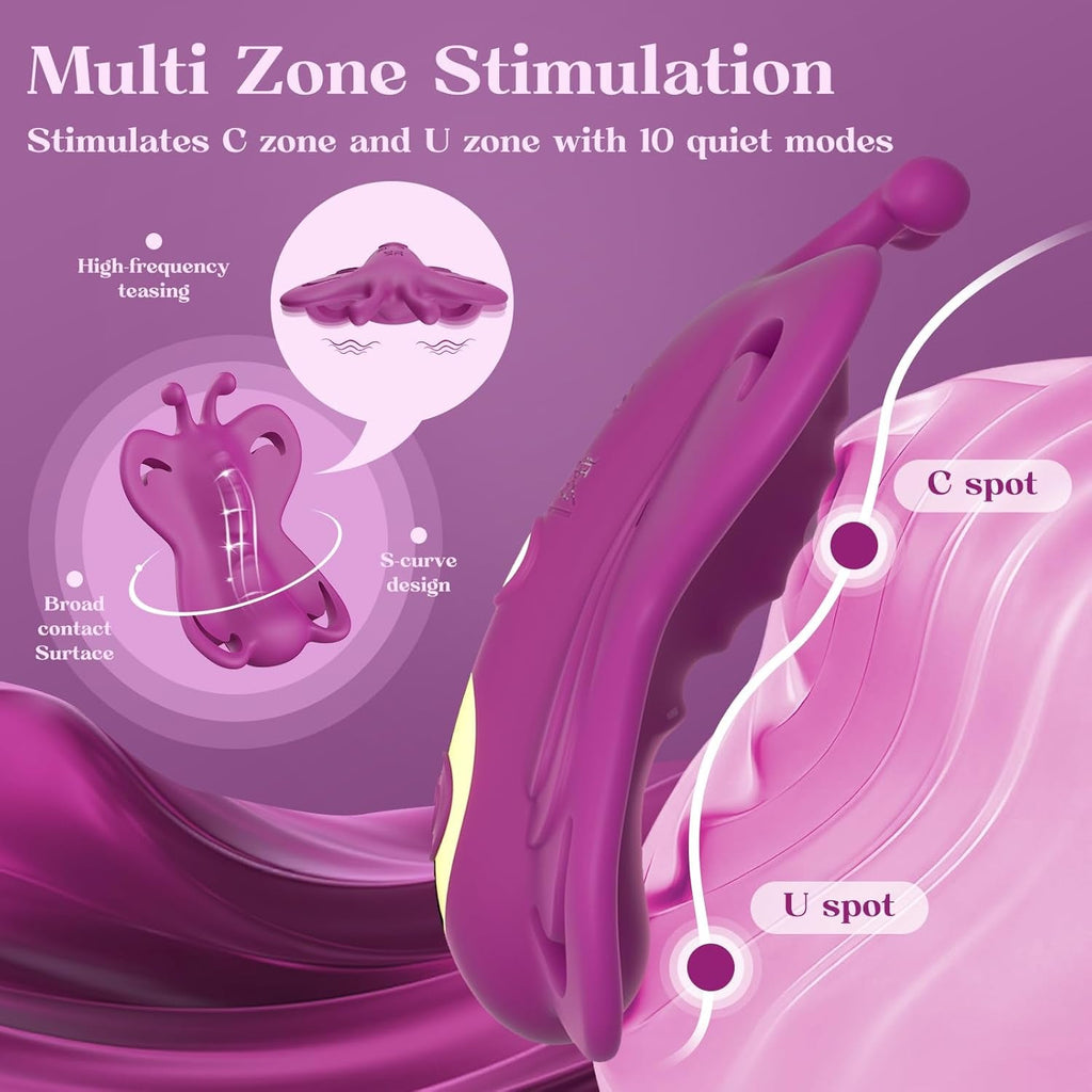 TwinSync Couples Butterfly Vibrator With Cock Ring