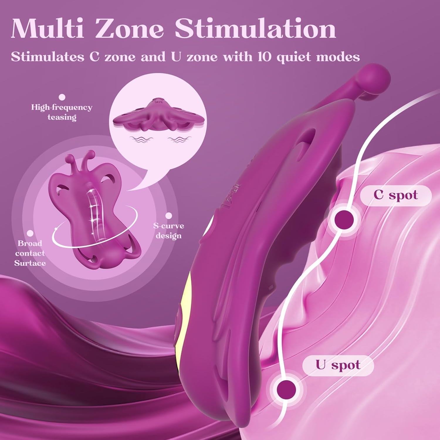TwinSync Couples Butterfly Vibrator With Cock Ring
