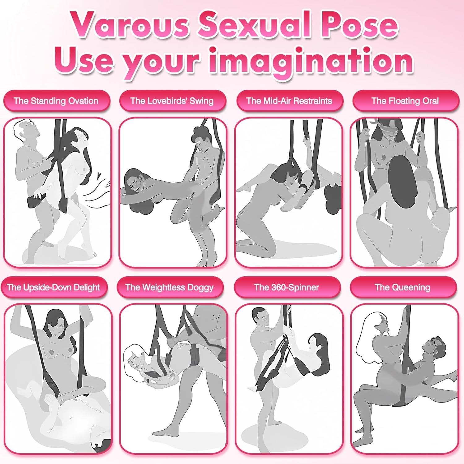 OrbitraX 360° Ceiling Sex Swing Wide Cushion