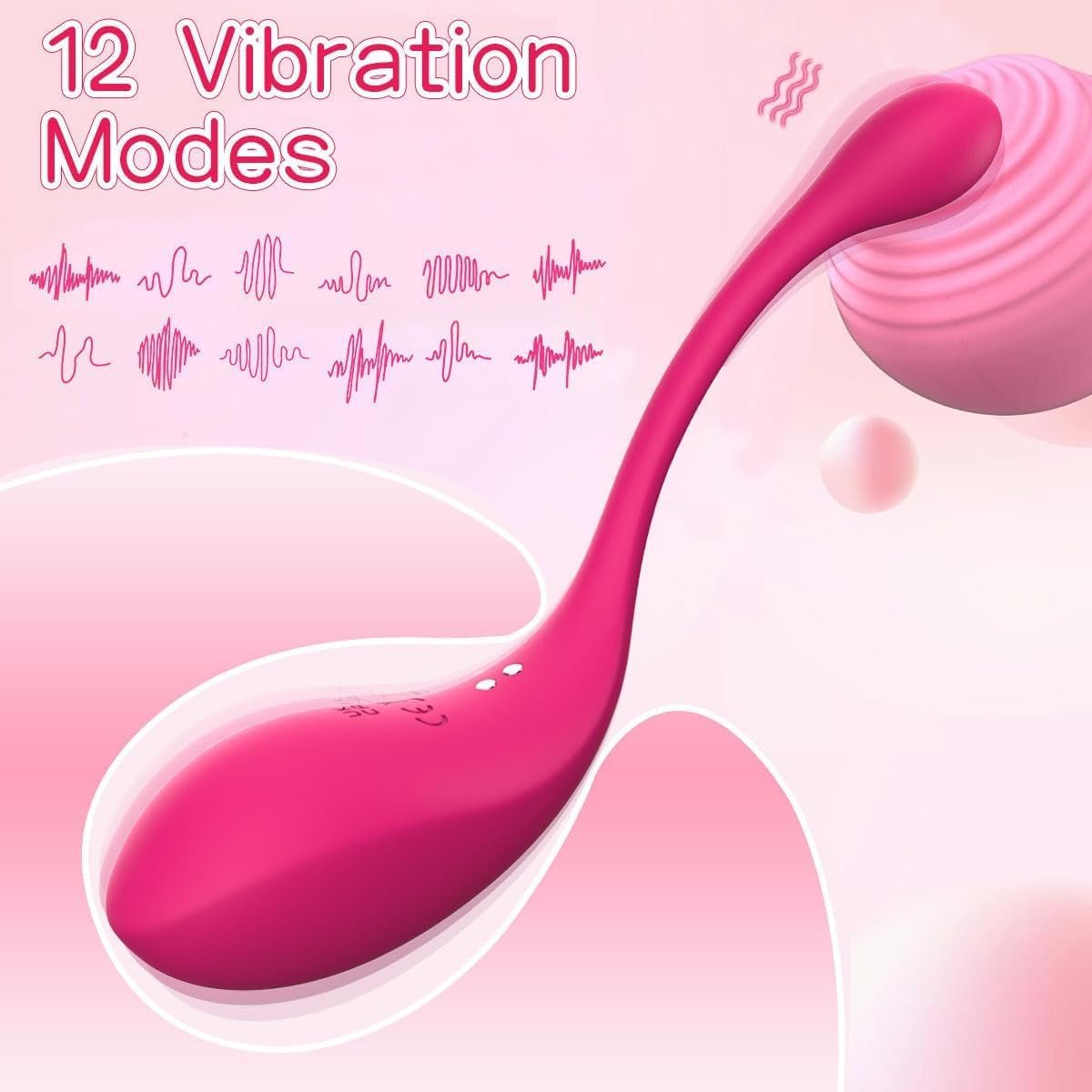 StealthSync Remote Vibrating Egg 12 Modes Waterproof Silent