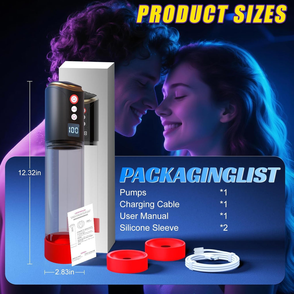 VacuRise Penis Pump 8 Suction Modes LED Display