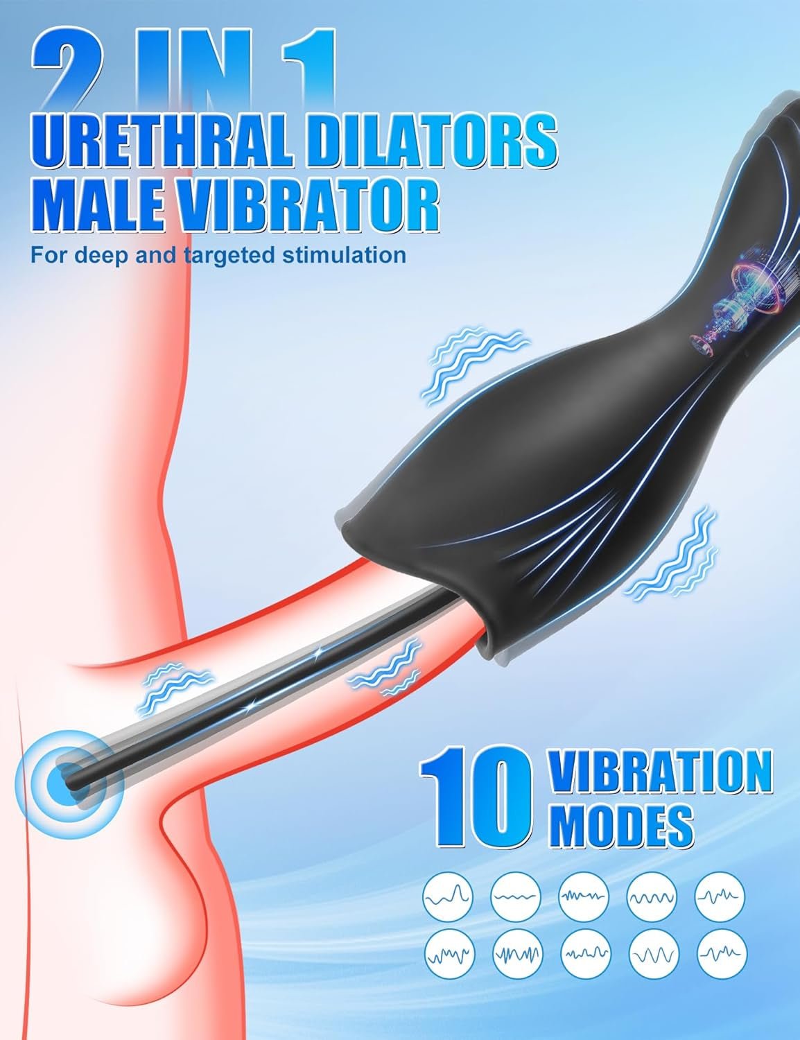 IronCore Male Penis Vibrator Urethral Trainer Kit