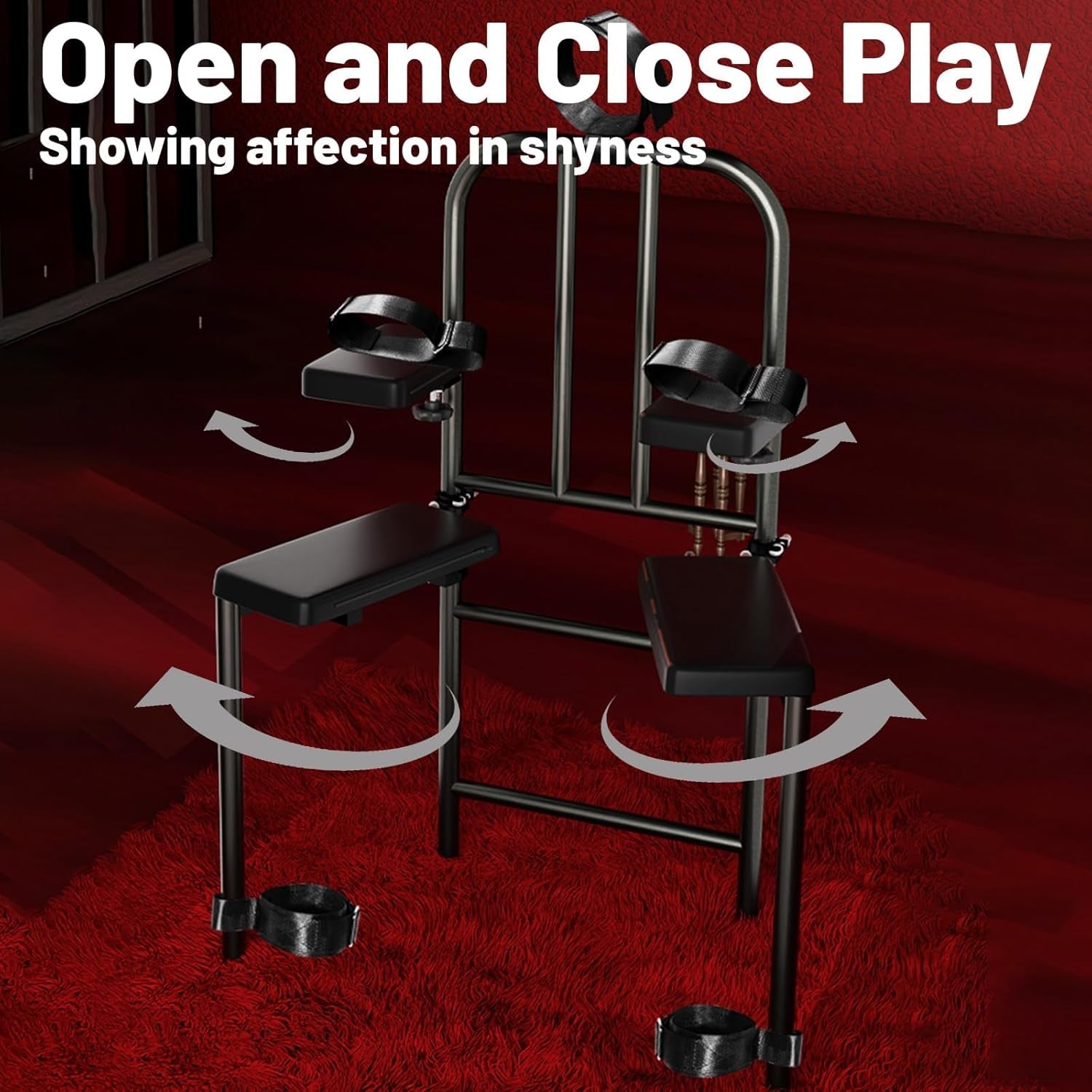 DominusBond Adjustable BDSM Sex Chair with Restraints