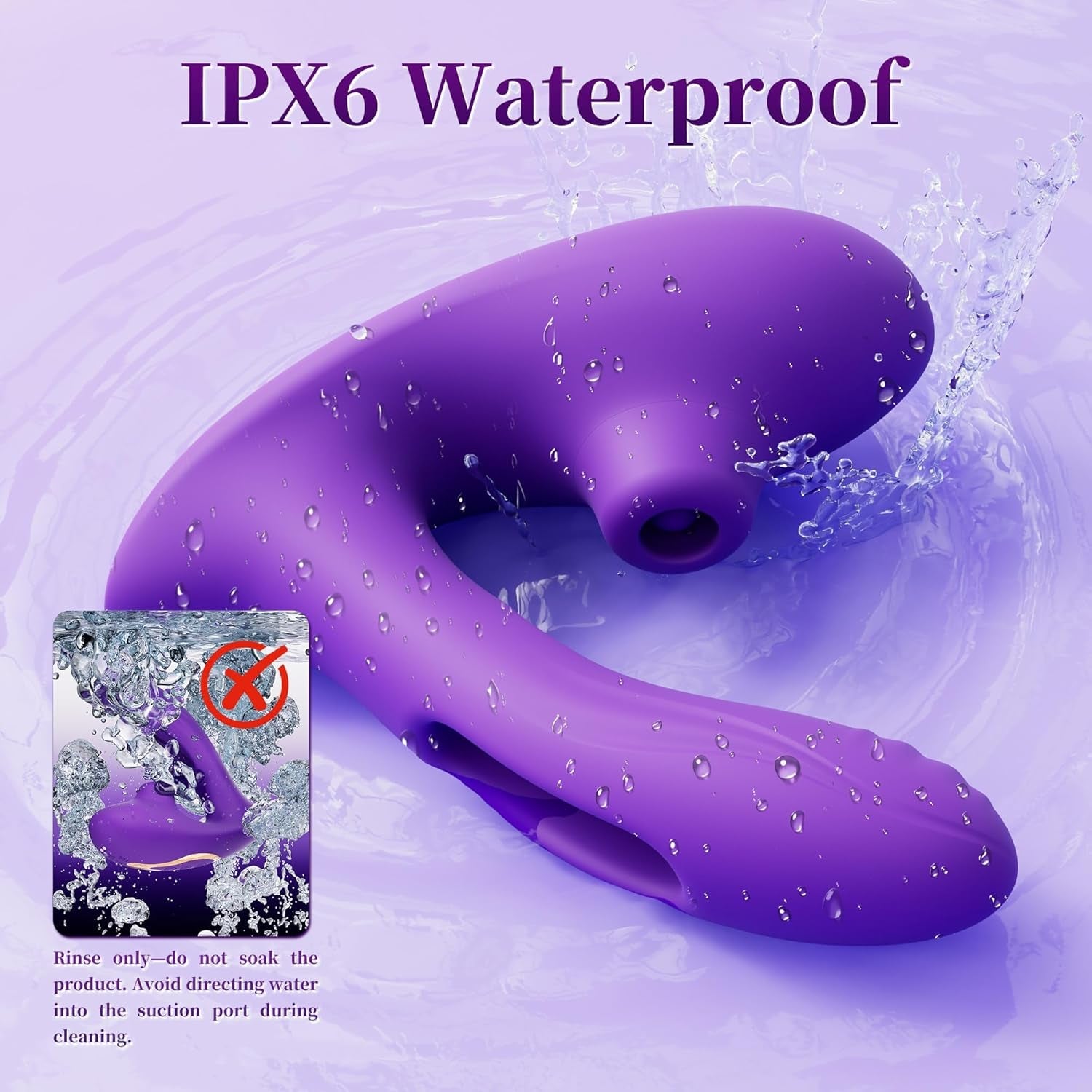 SensaWave 3-in-1 Suction Vibrator Flapping 10 Modes Waterproof