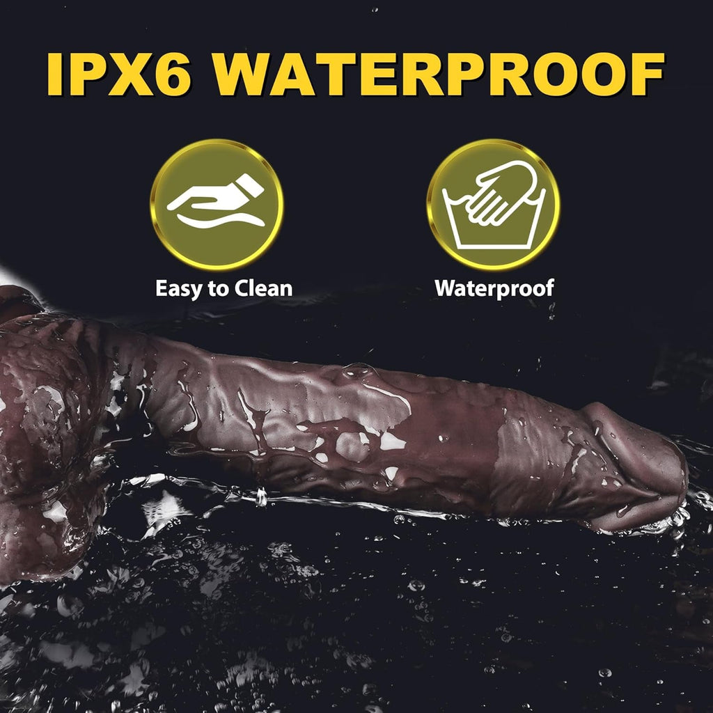VibeJet 8.4” Squirting Vibrating Dildo 7 Modes Suction