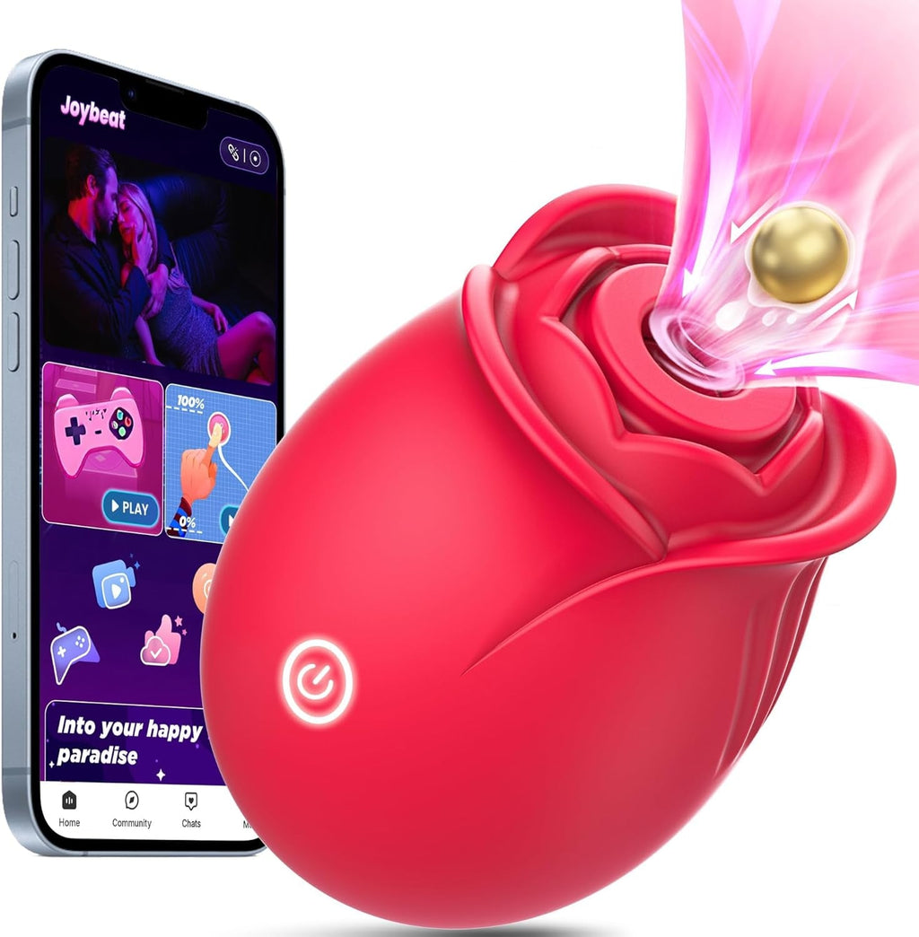 AurevynX Rose Clit Sucker App Control 9 Modes Waterproof