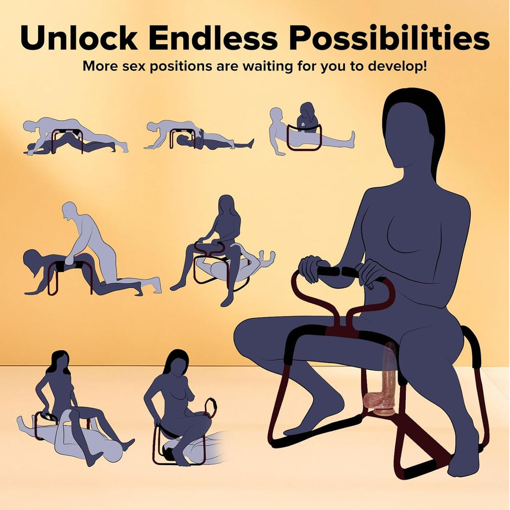 AeroBounce Adjustable Sex Chair with Dildo Mount