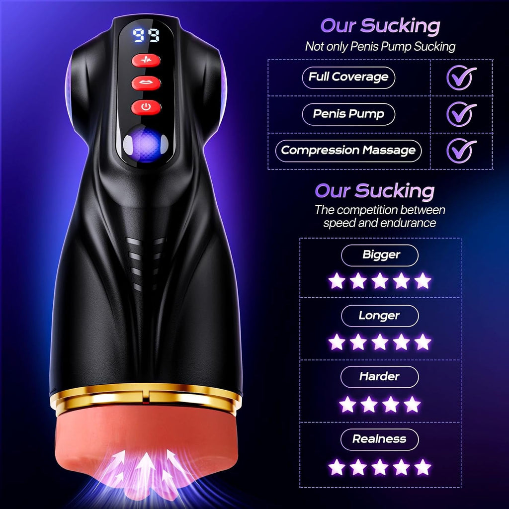 SynapseX AI Pocket Pussy 3 Sleeves Vibrating Stroker