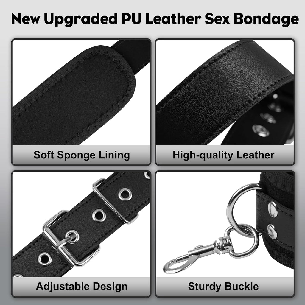 GripLink Neck to Thigh Sling Strap BDSM Kit