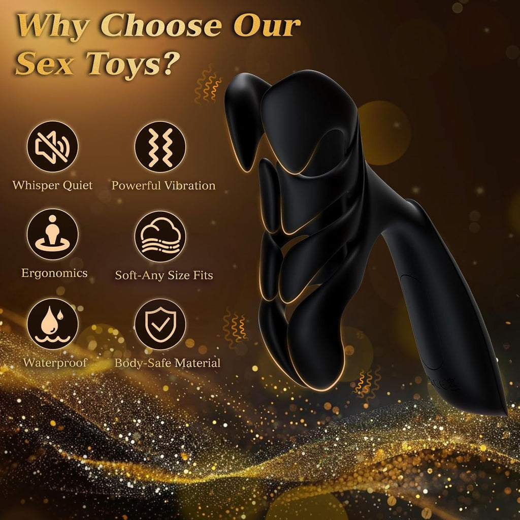 MasterTremor 10-Mode Vibrating Penis Stroker for Men