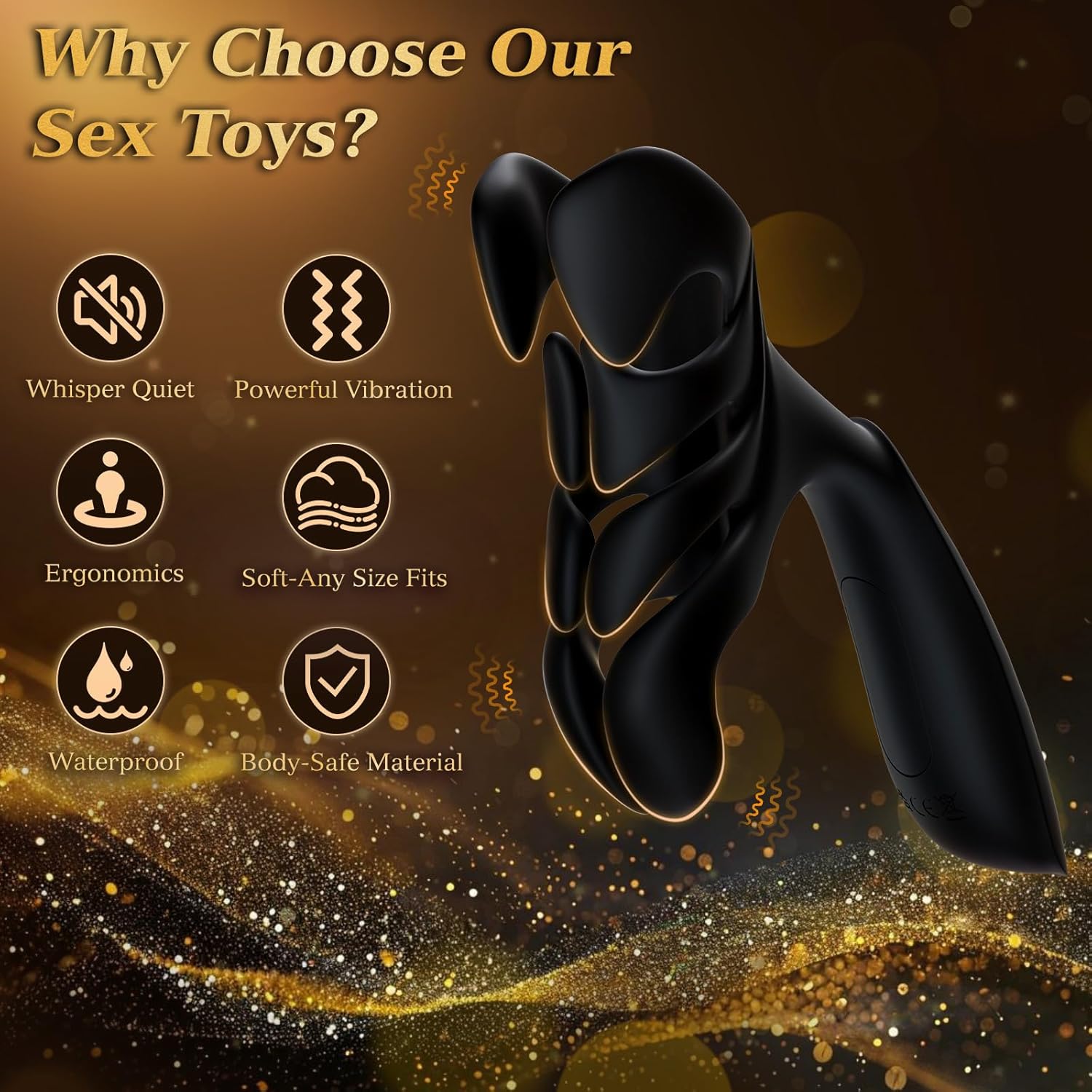 MasterTremor 10-Mode Vibrating Penis Stroker for Men
