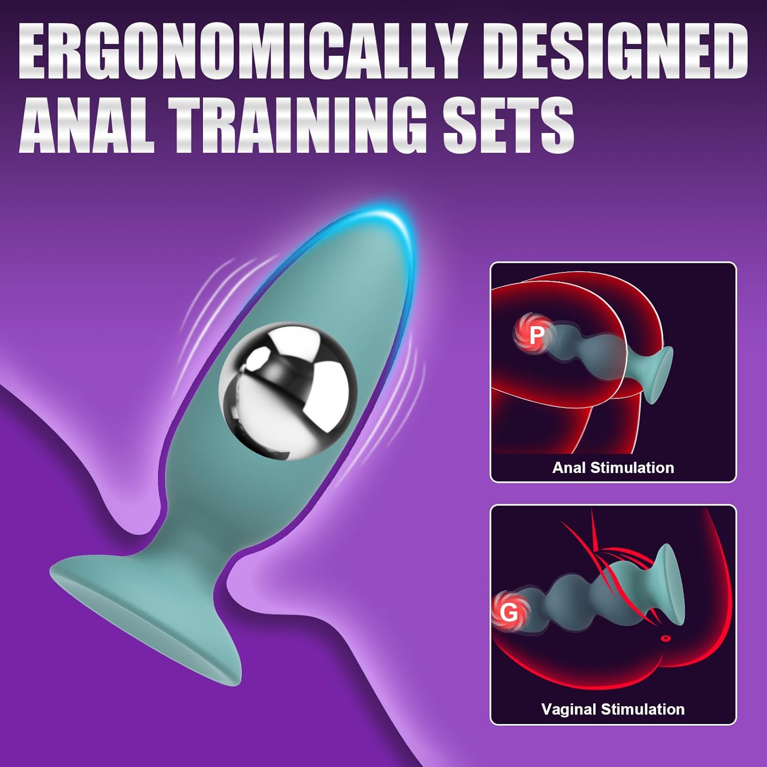 PhantomCharm Weighted Butt Plug Set
