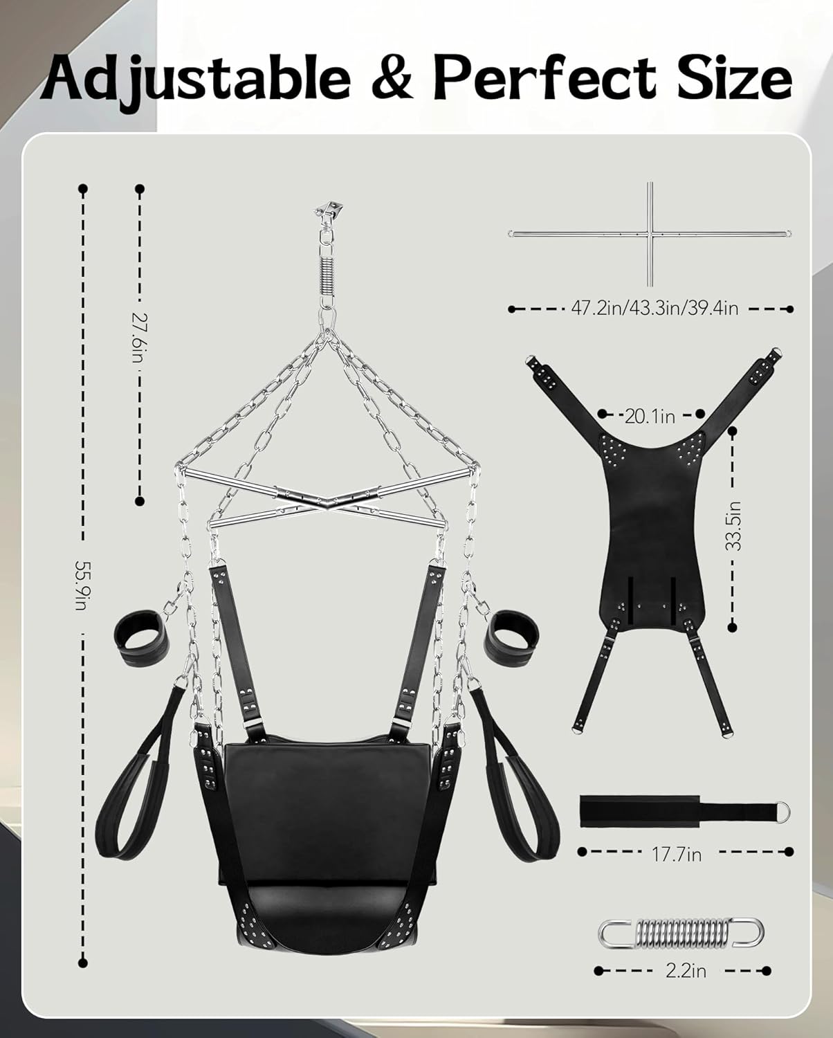 SkyBound 800lbs Premium Heavy-Duty Sex Swing