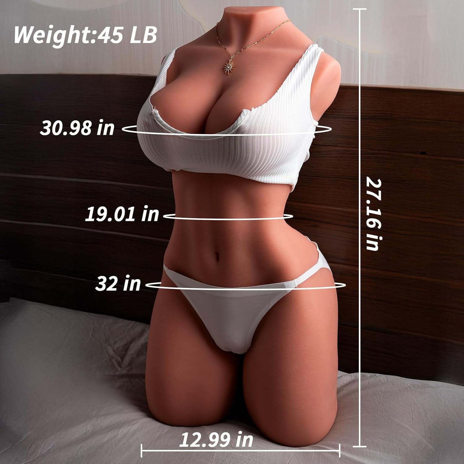 ElarisMax 45lb Life Size Sex Doll Torso TPE Realistic