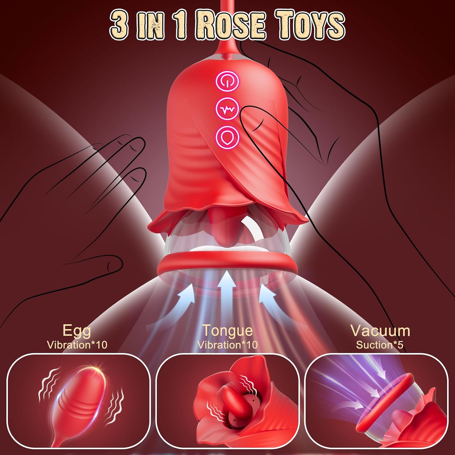 BloomLocks Multi Stimulation Clitoris Sucking Vibrator