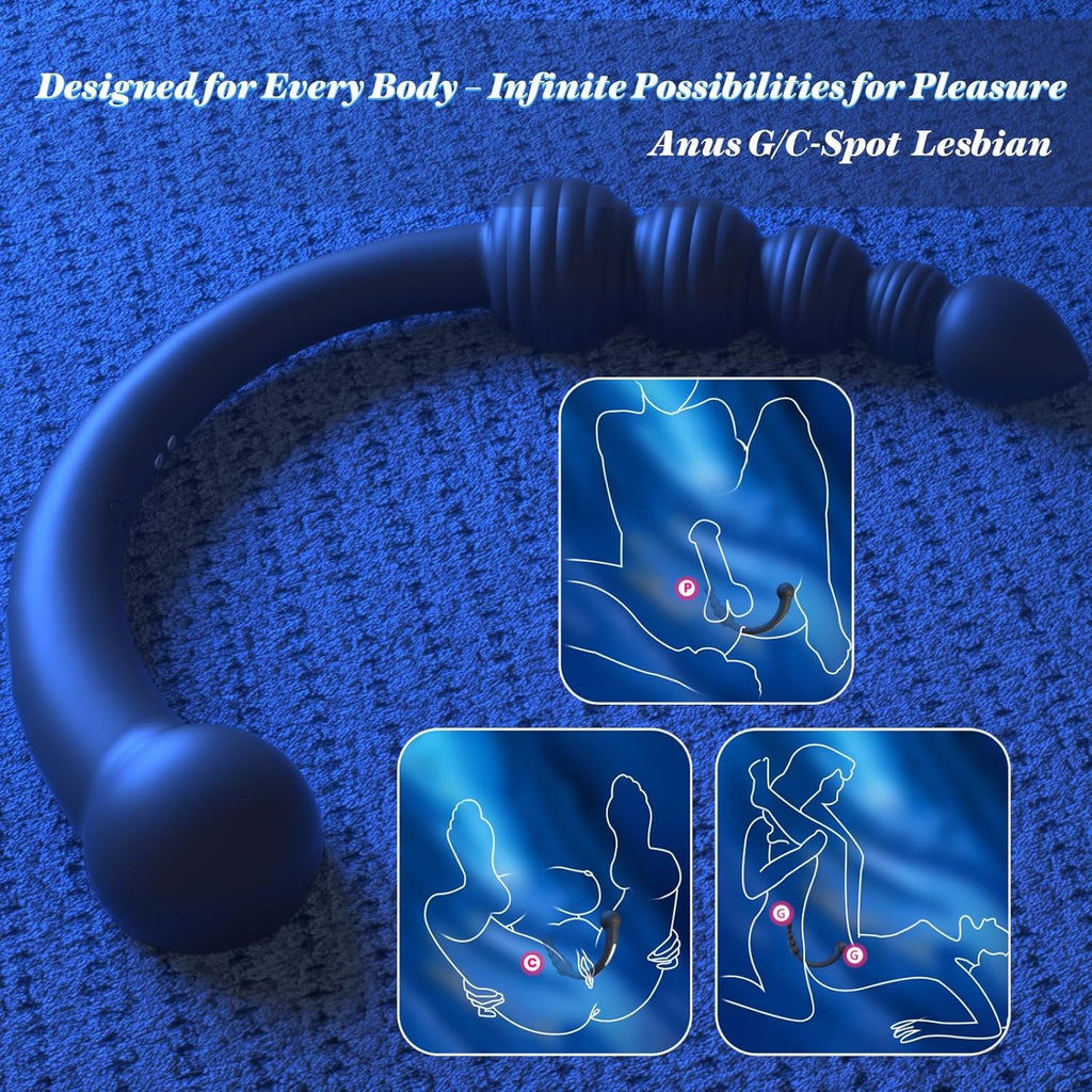 CurvePulse Dual-Ended Vibrating Prostate Massager 9 Modes