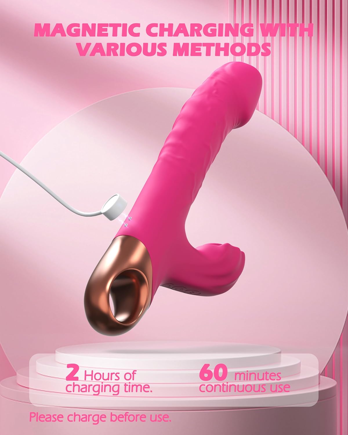 PowerPoint G-Spot Vibrator with 9 Suction & Vibration Modes