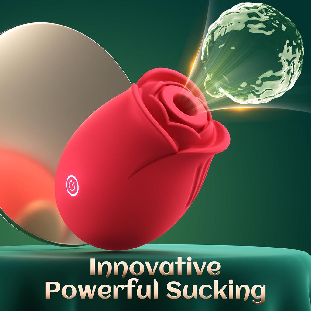 VortexLick Rose Clitoral Stimulator with 9 Suction Modes