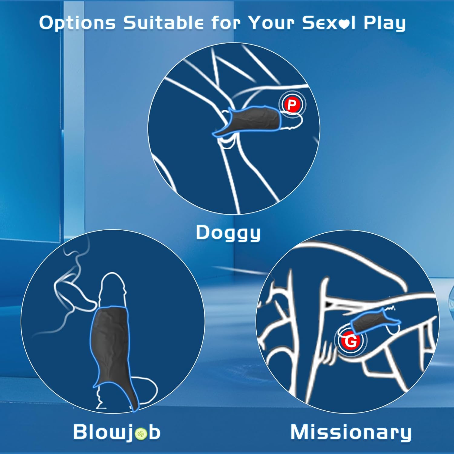 SirenStim 360° Penis Sleeve Extender with Vibration & Ball Ring