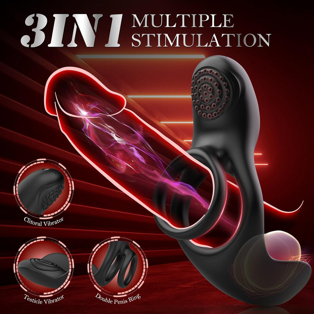 PureKiss Vibrating Penis Ring Clitoral Stimulator