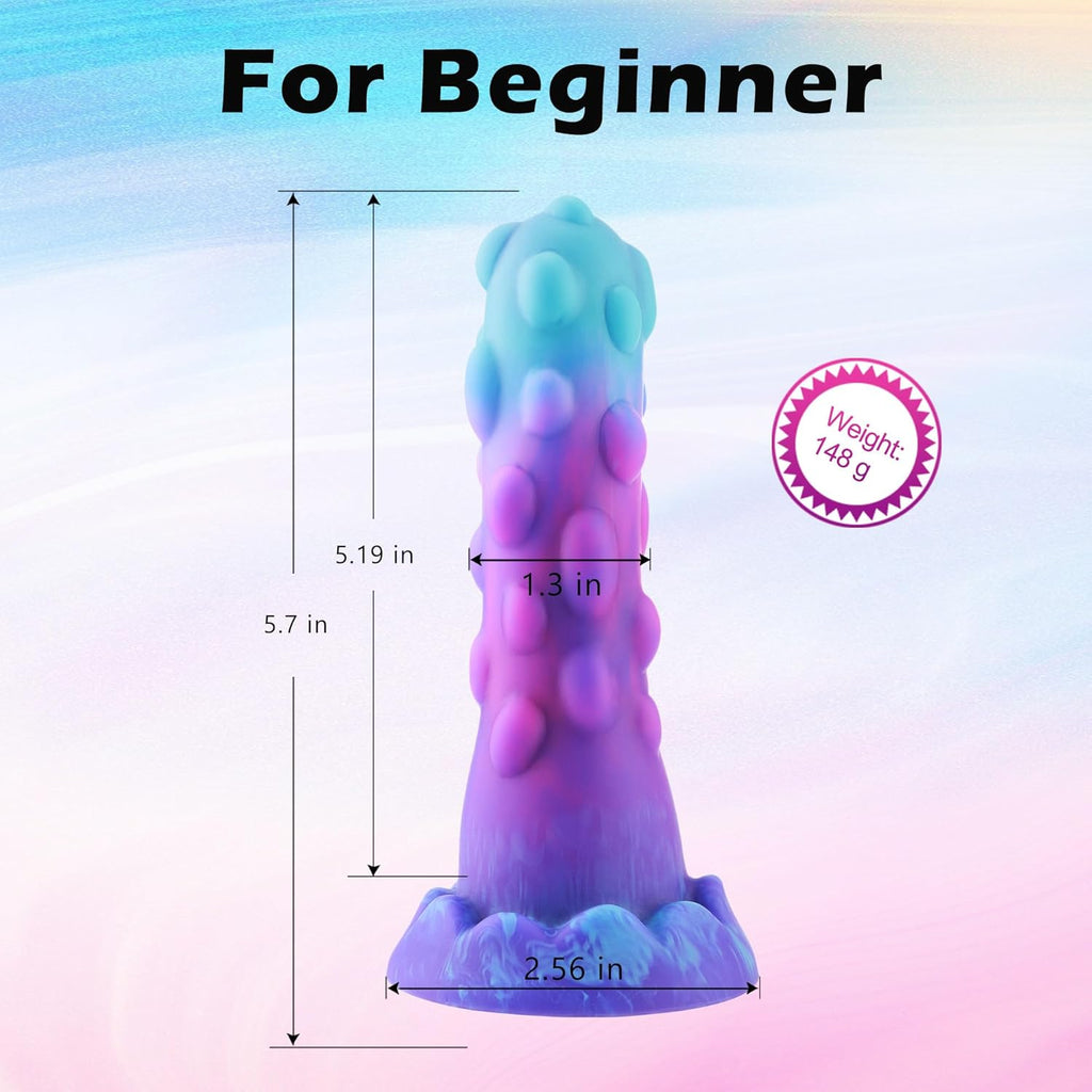 EuphorVibe Small Monster Fantasy Dildo | Beginner-Friendly, Realistic, Strong Suction Cup