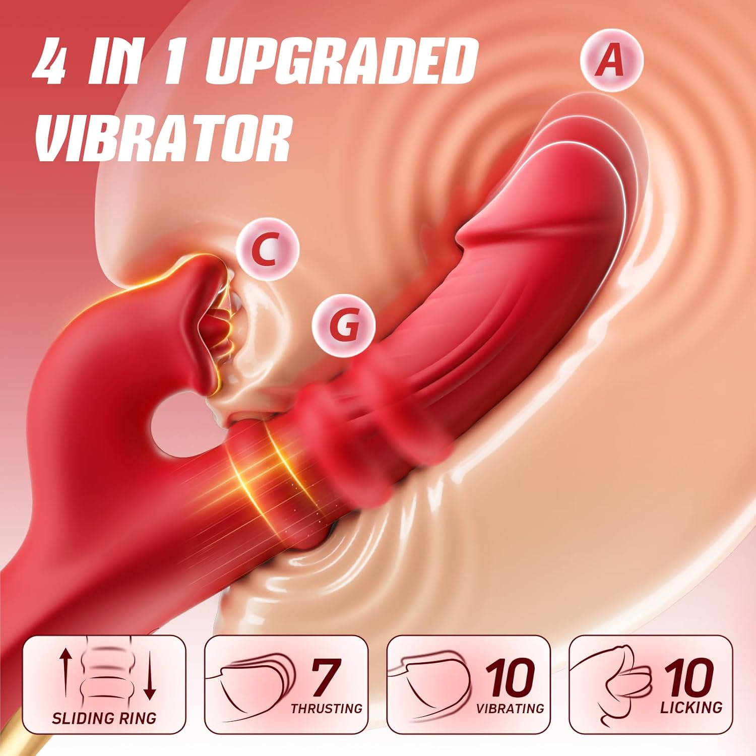 EclipsePulse Thrusting Dildo Vibrator Clit Stimulator