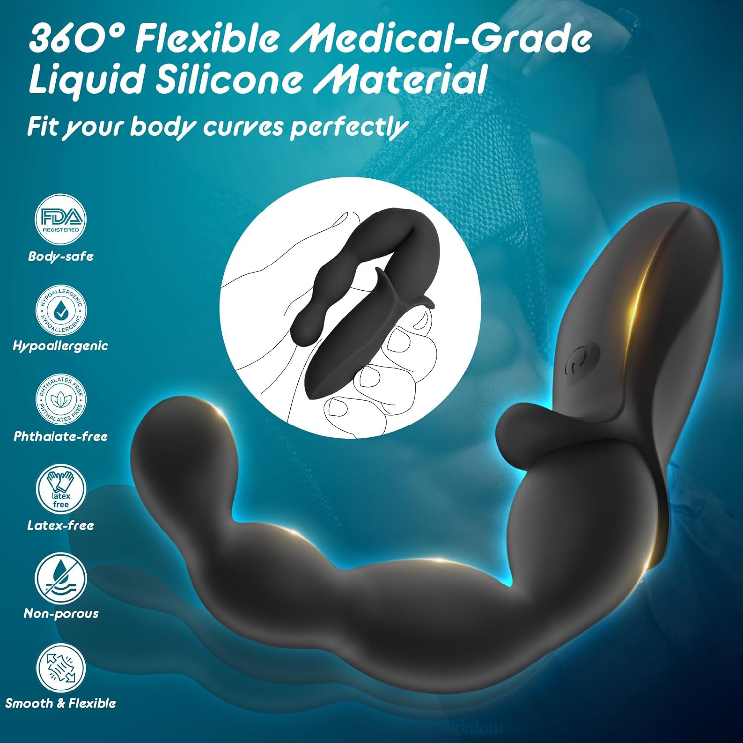 VibeBeads Pro Vibrating Anal Beads Wand