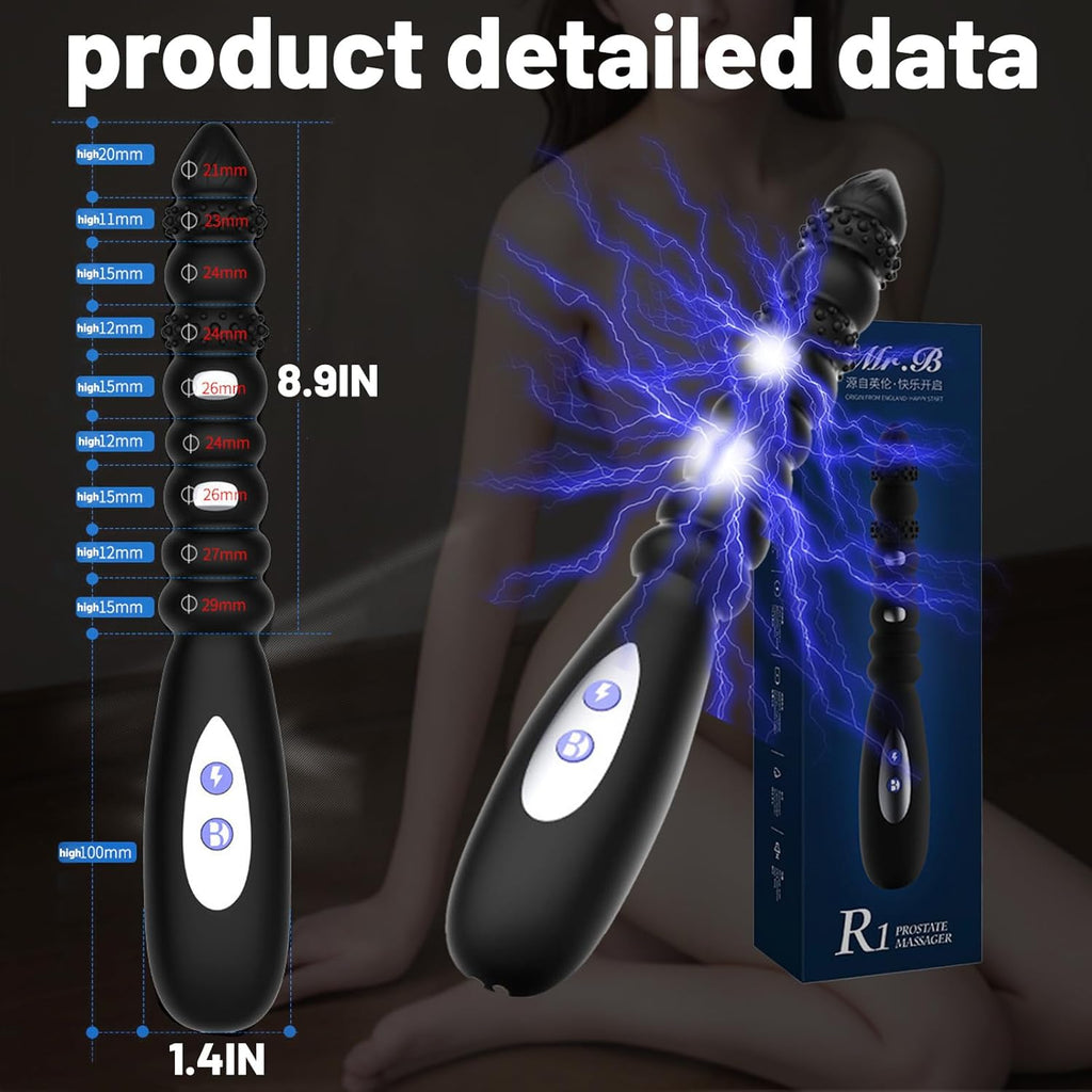 ShockDelivery Anal Beads Wand Vibrator