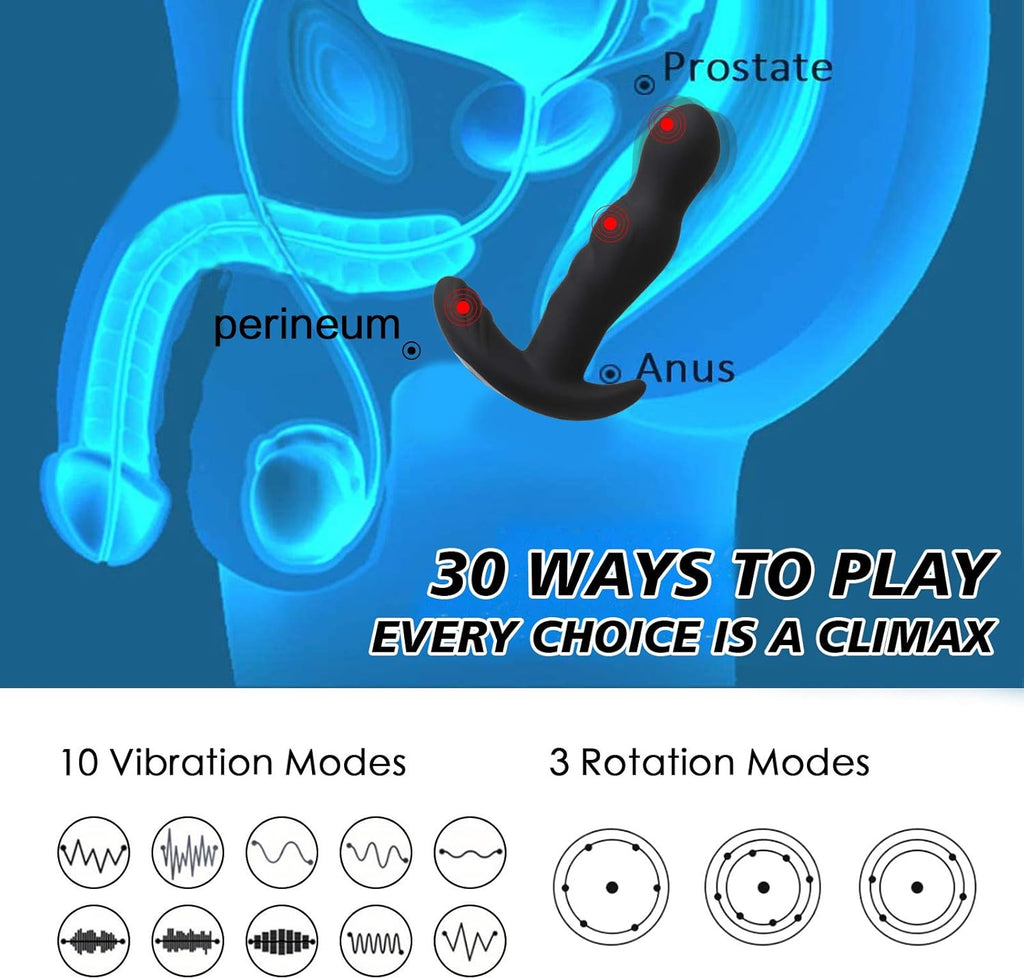 CraveSurge 360° Rotating Anal & Prostate Vibrator with 10 Vibrations