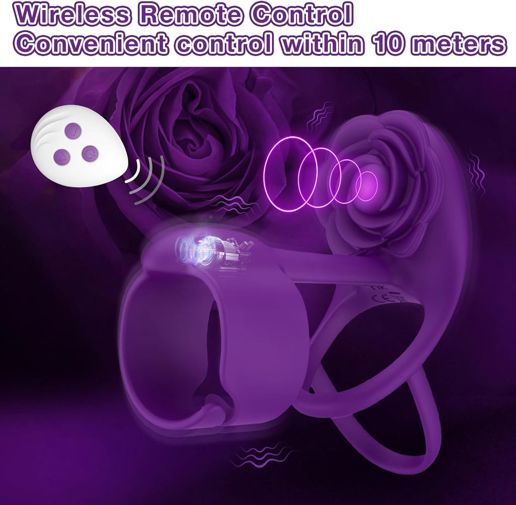 Pulse Rose Vibrating Intimacy Couples' Penis Ring