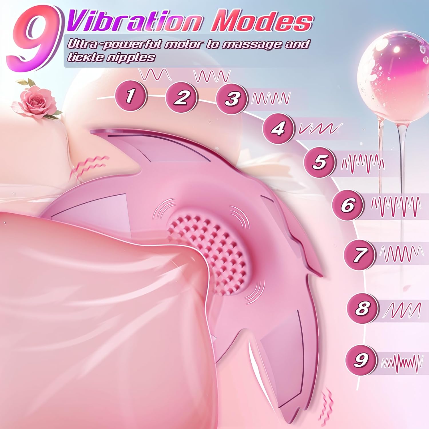 ErosWhisper Adjustable Remote Control Nipple Vibrators