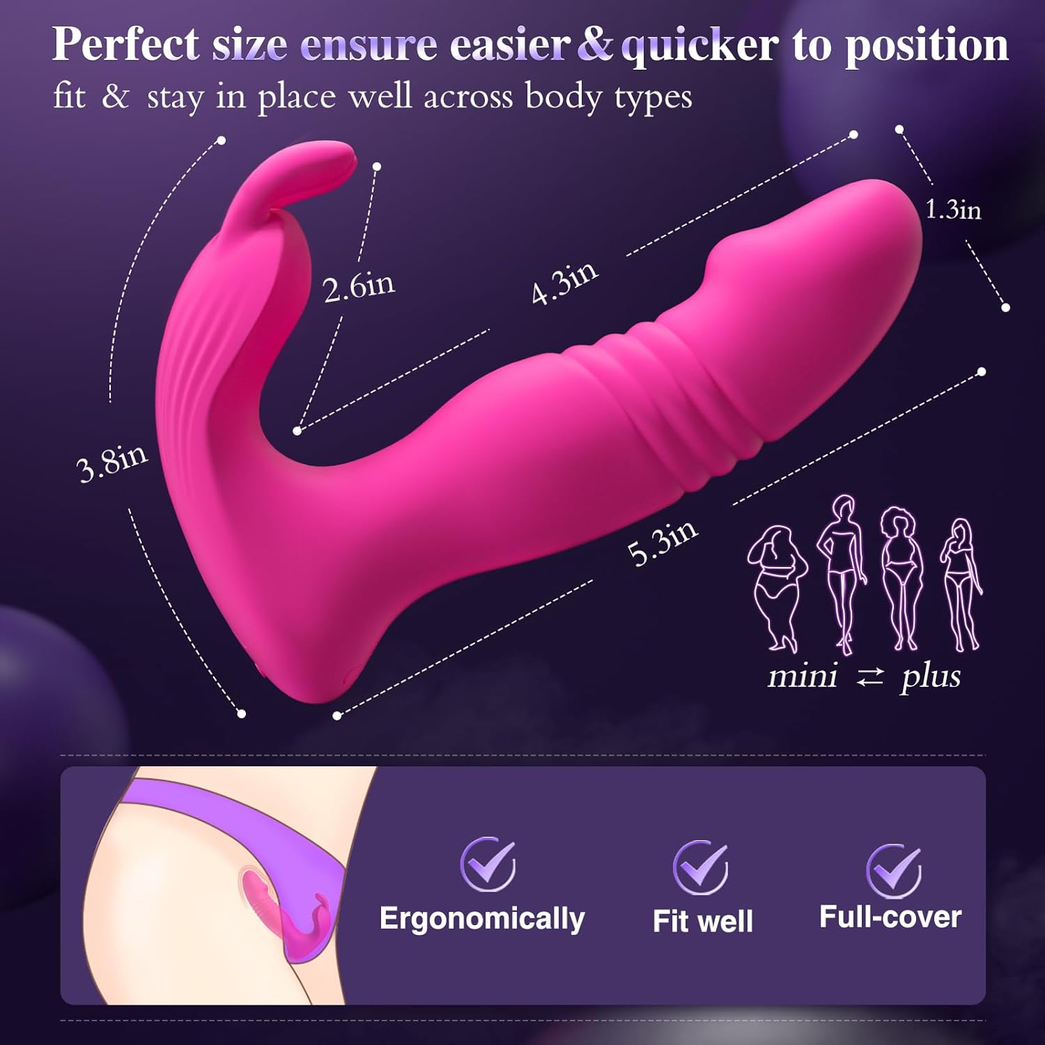 FawnThrust 3-in-1 Wearable Remote-Controlled Rabbit Vibrator