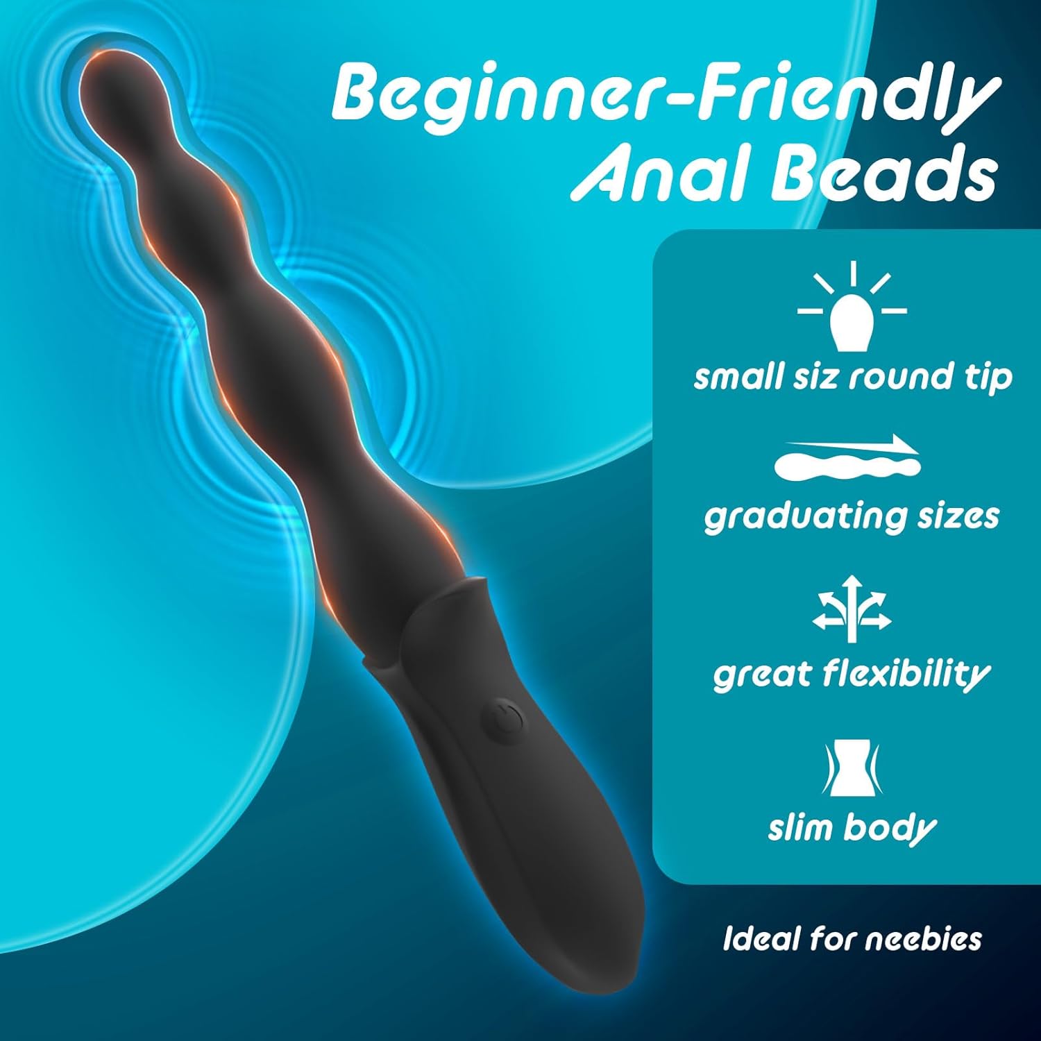 VibeBeads Pro Vibrating Anal Beads Wand
