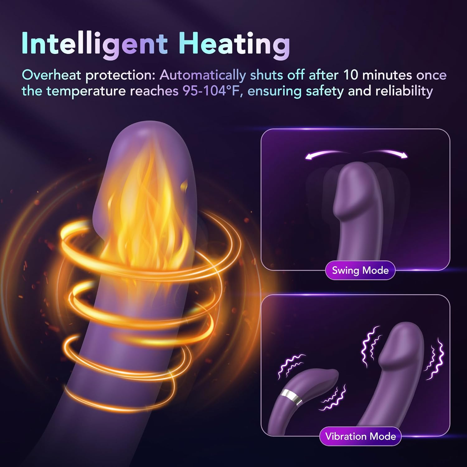 LoomDesire G-Spot Clitoral Stimulation Dildo Vibrator