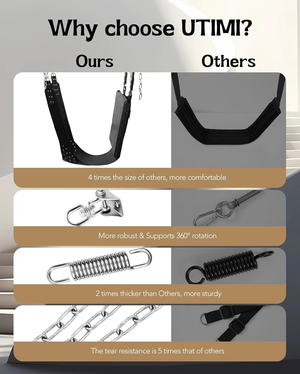 SkyBound 800lbs Premium Heavy-Duty Sex Swing