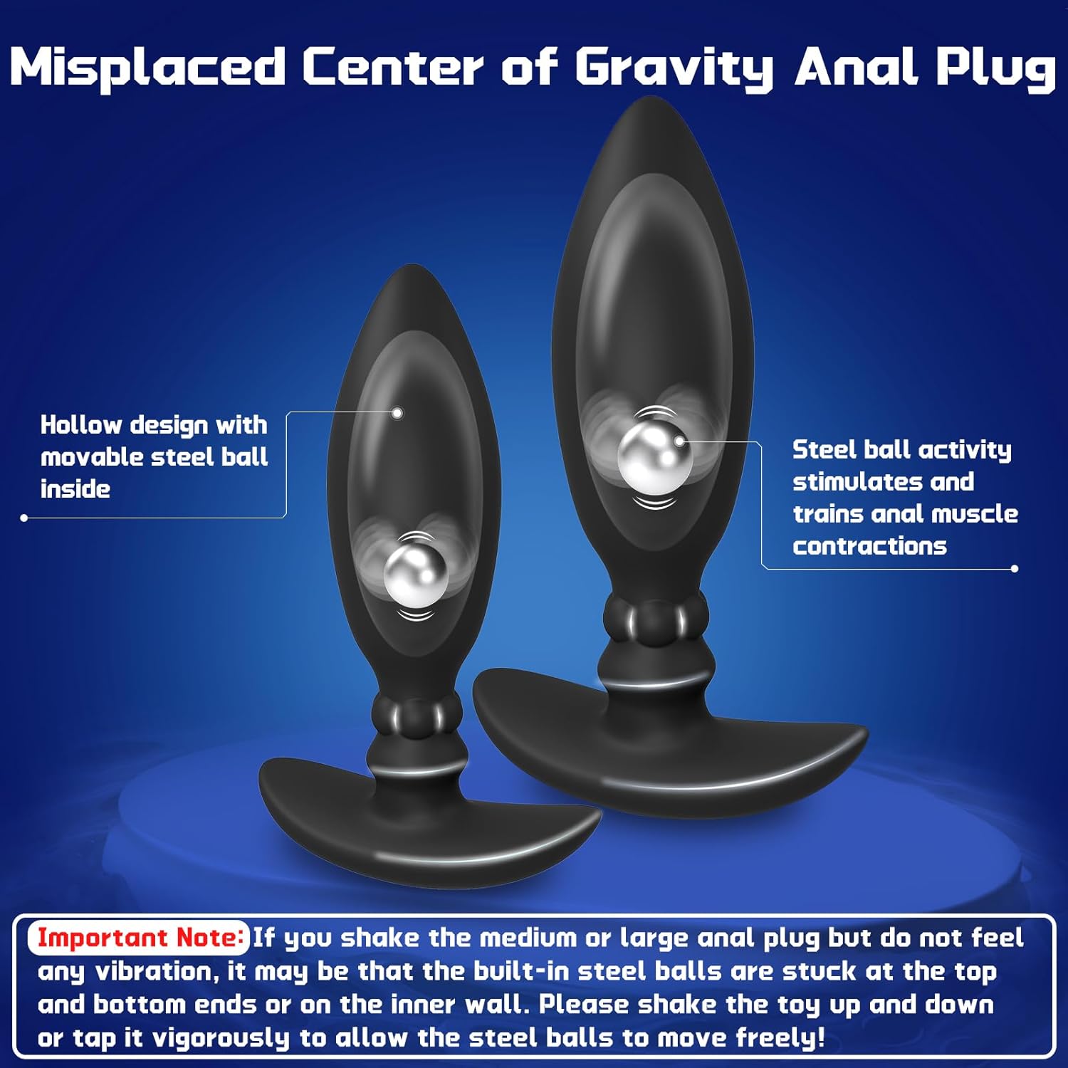 RadiantMuse Weighted Butt Plug Trainer Set