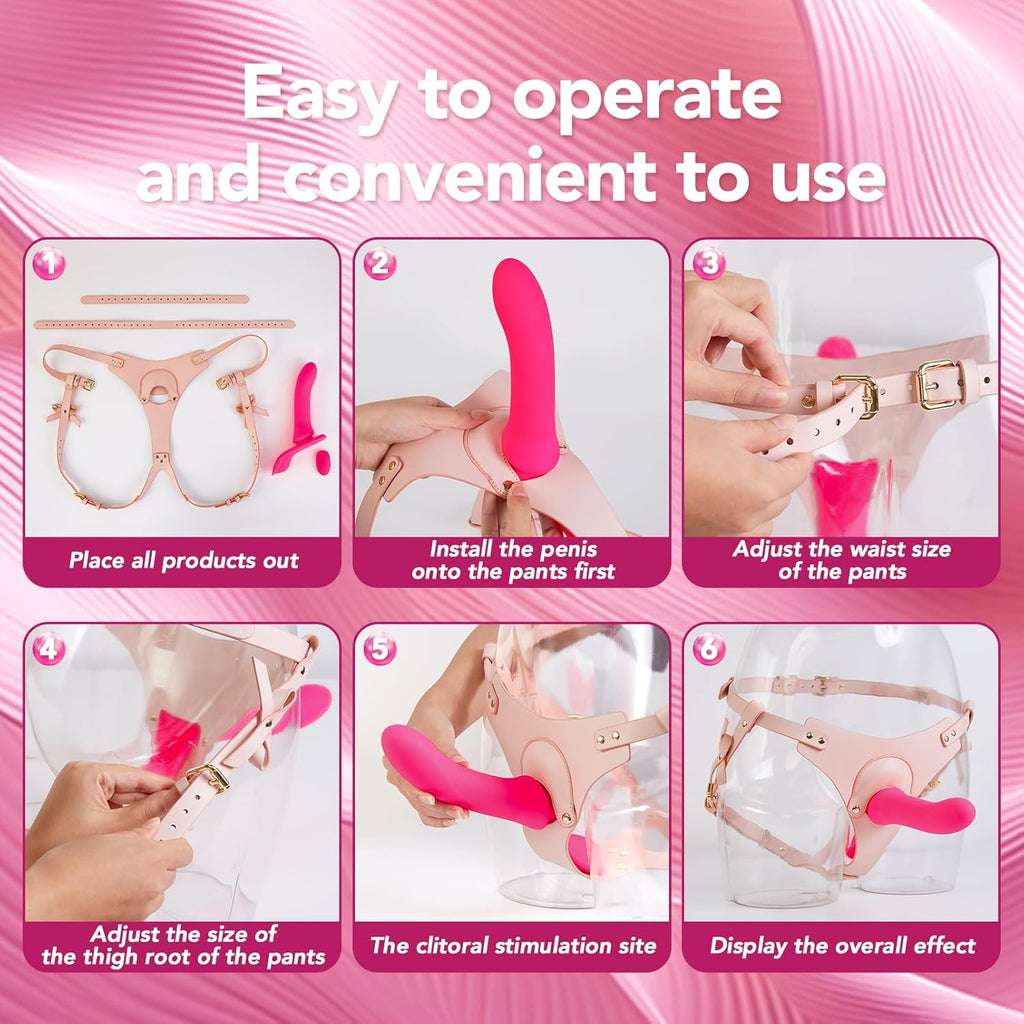 CraveGrip Strap-On Vibrating Dildo