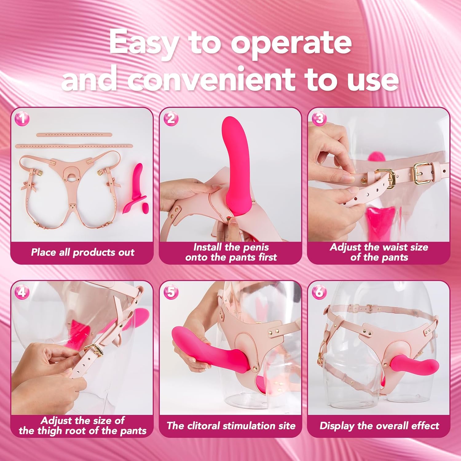 CraveGrip Strap-On Vibrating Dildo