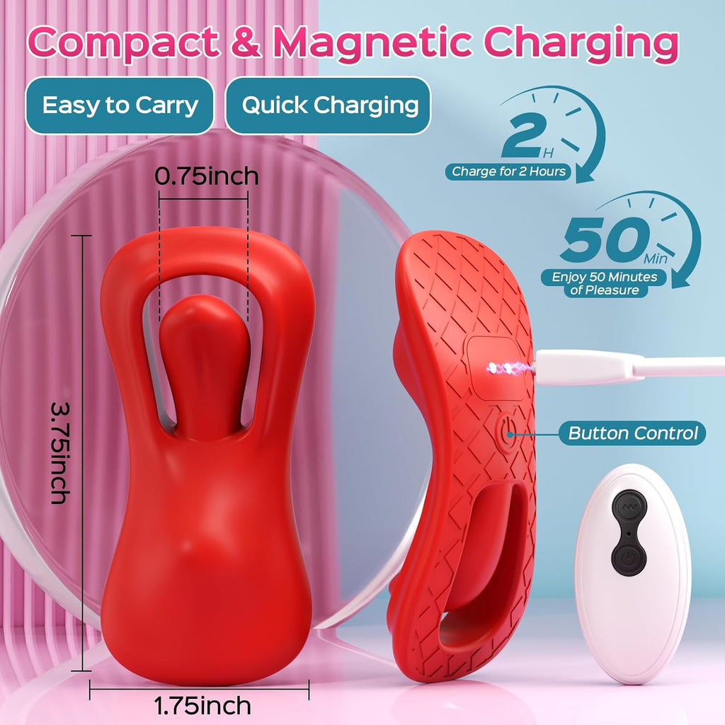 AuraVibe Remote Control Tongue Panty Vibrator