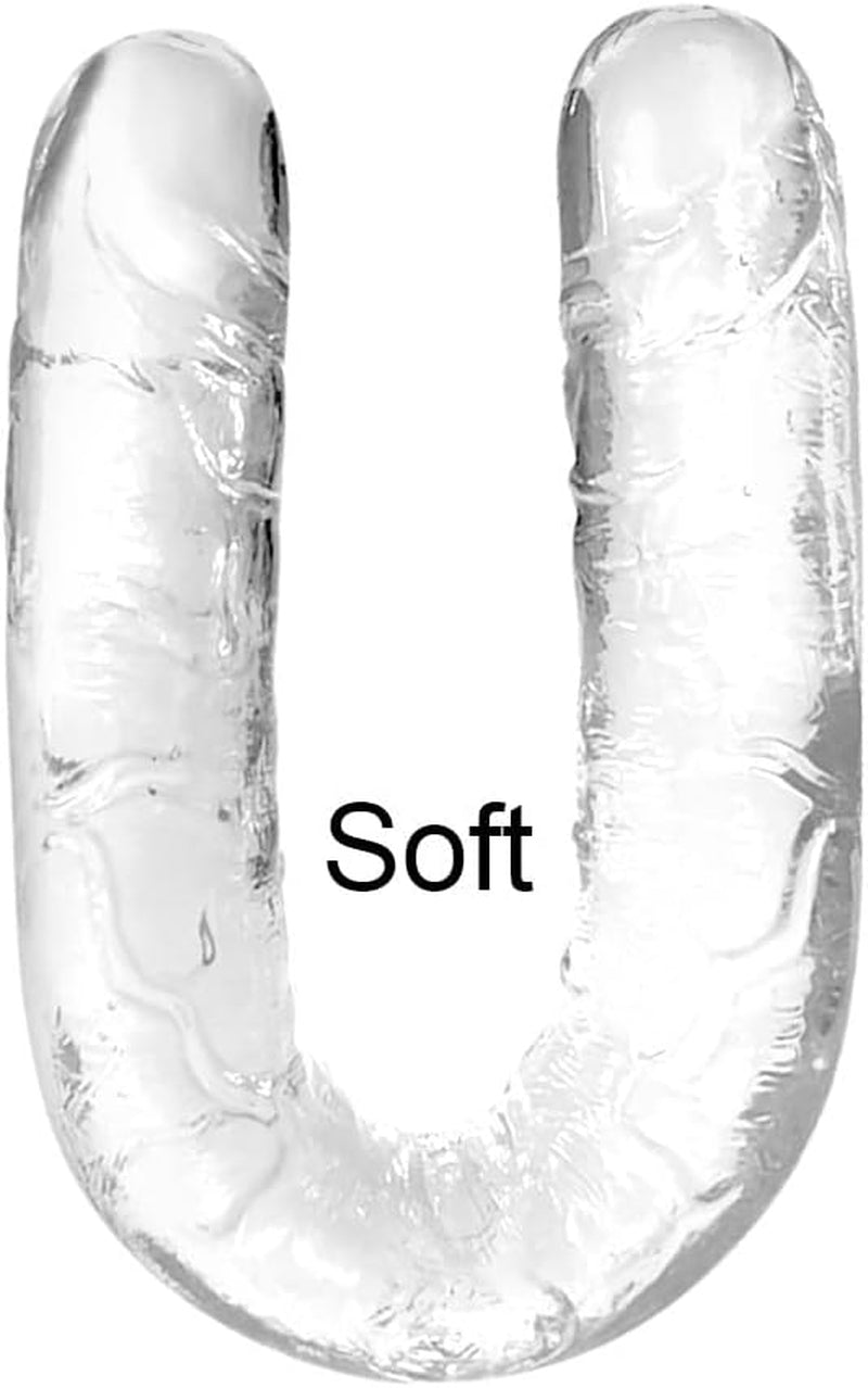 ClearMorph 13” Double-Ended Dildo Flexible Clear Toy