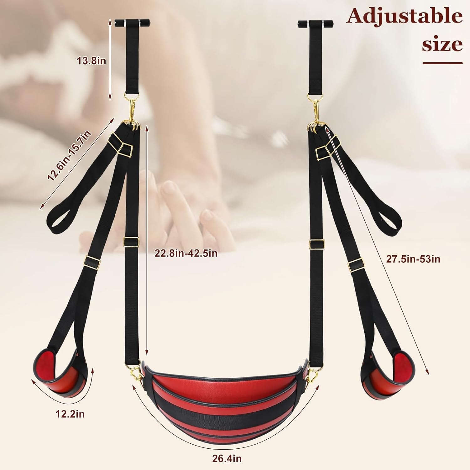 VelatriX 2-in-1 Door Sex Swing 500lb Adjustable