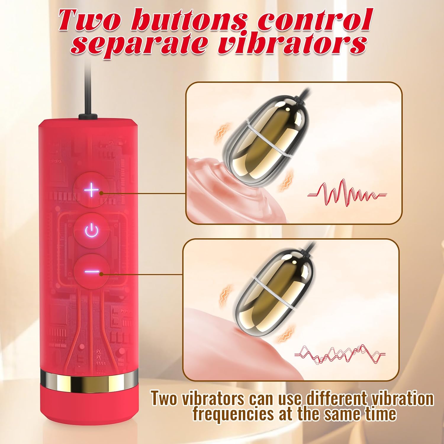 EchoEgg Double Egg Clitoral Stimulator Vibrator