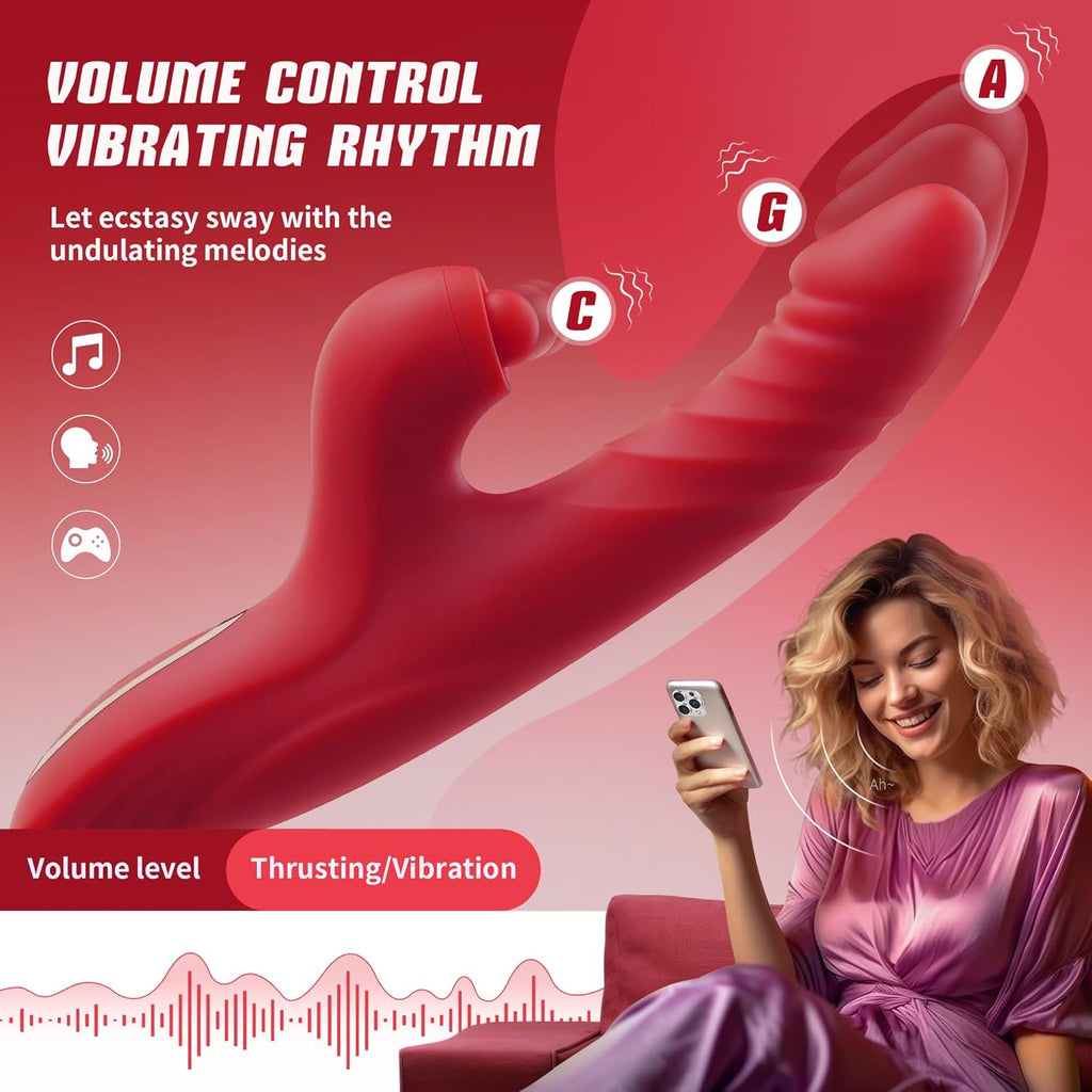 ThrustPetal 4-in-1 Pulsating, Thrusting, Vibrating & Suction Vibrator