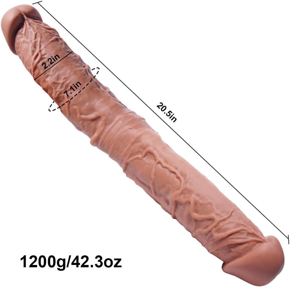 MegaFlex 20.5” XXL Double-Ended Dildo Thick Silicone Toy