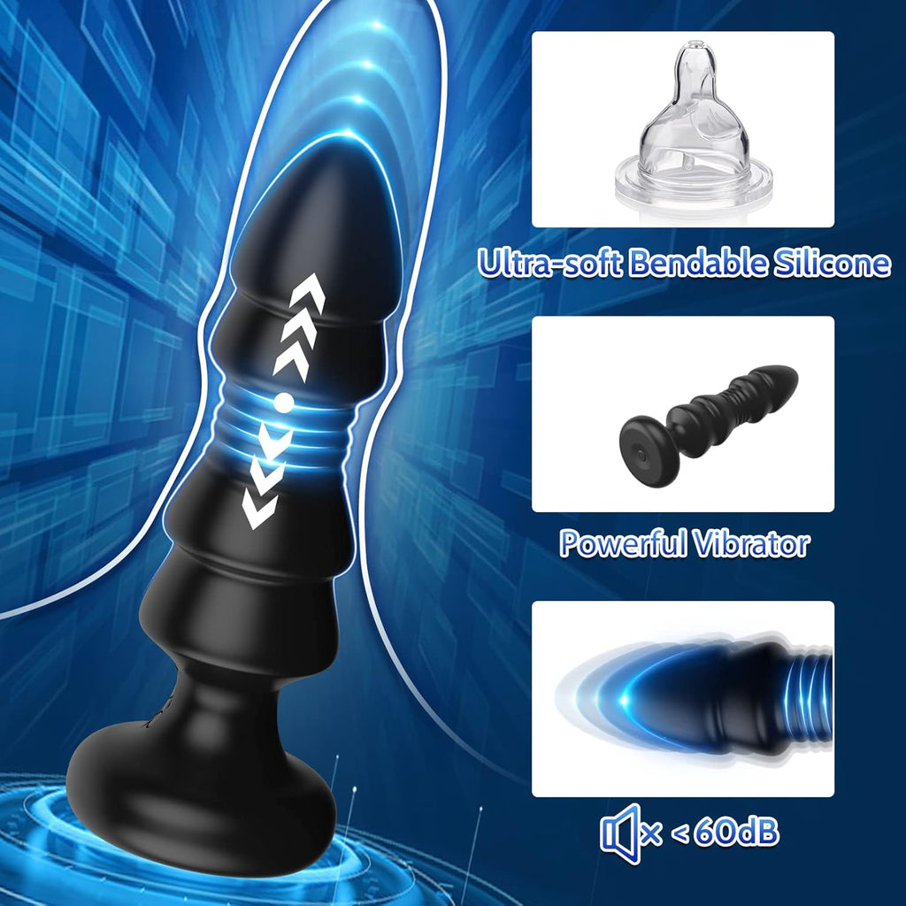 HorizonGrip Remote-Controlled Thrusting Anal Vibrator