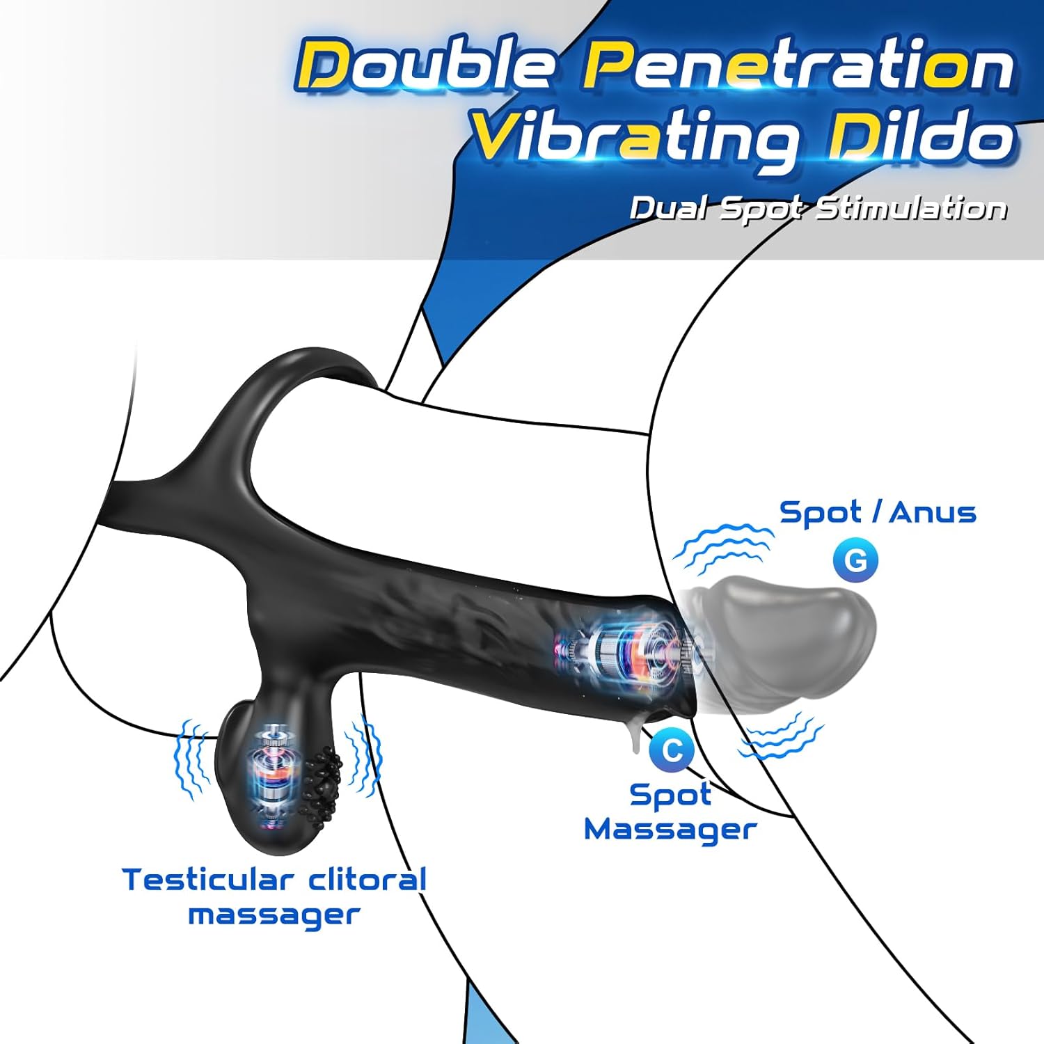 RefinedPleasure Cock Ring Penis Sleeve Anal Dildo Vibrator