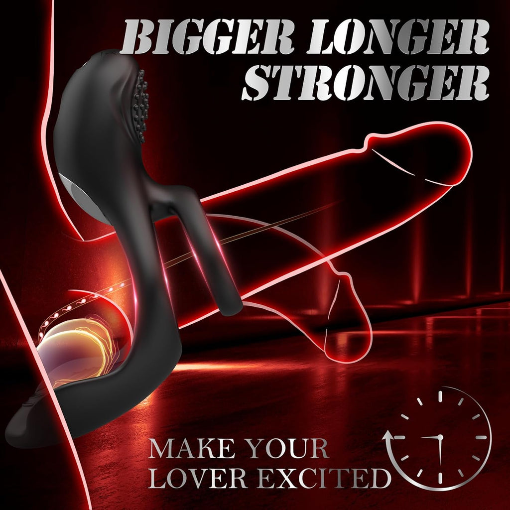PureKiss Vibrating Penis Ring Clitoral Stimulator