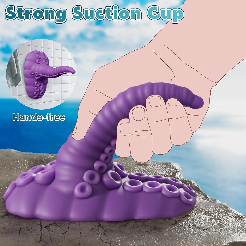 EuphorWave Fantasy Monster Tentacle Dildo | Vibrating, Waterproof, Powerful Suction Cup