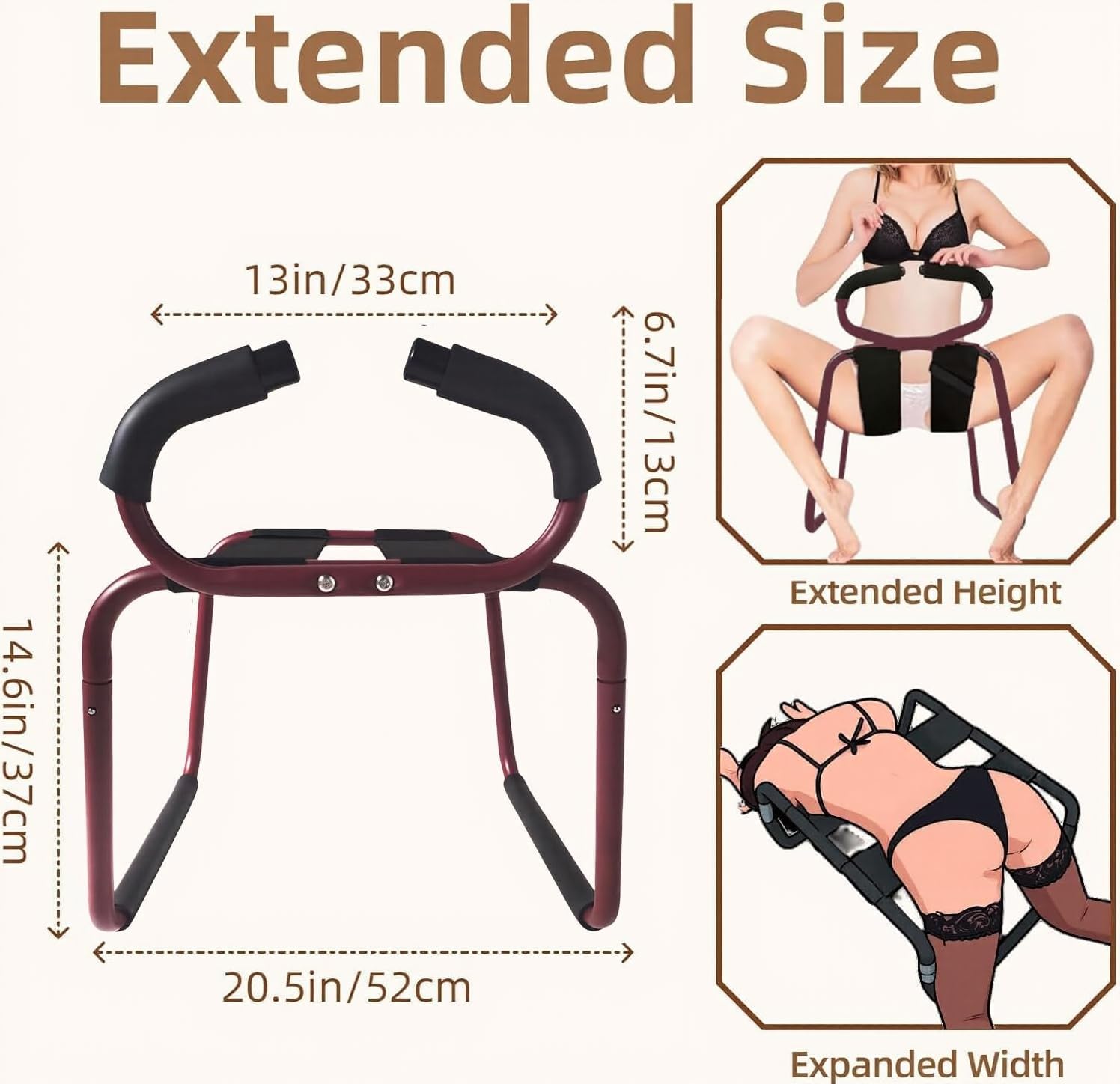 PassionFrame Red Sex Position Chair